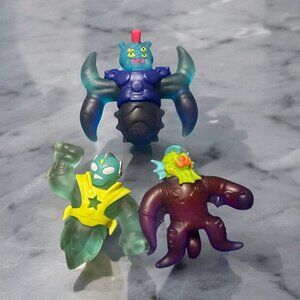 Heroes Of Goo Jit Zu Figures Lot Super Stretchy Saturnaut, Star Shadow, Orbitox‎